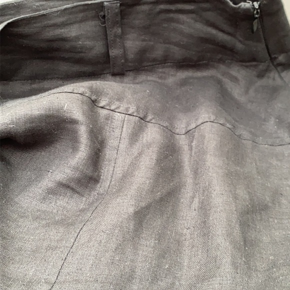 Richard Malcolm 100% linen black skirt size 14 - Picture 11 of 15